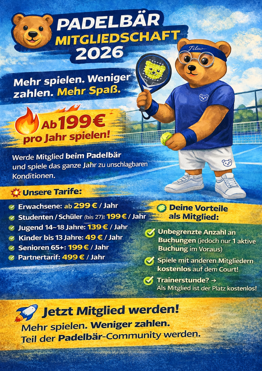 Padelbär Mitgliedschaft